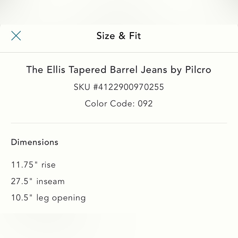 Anthropologie Pilcro Women’s Jeans - size 28 - Picture 13 of 13